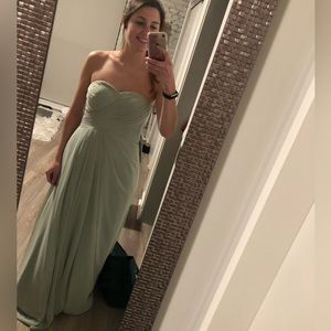 Light green formal dress